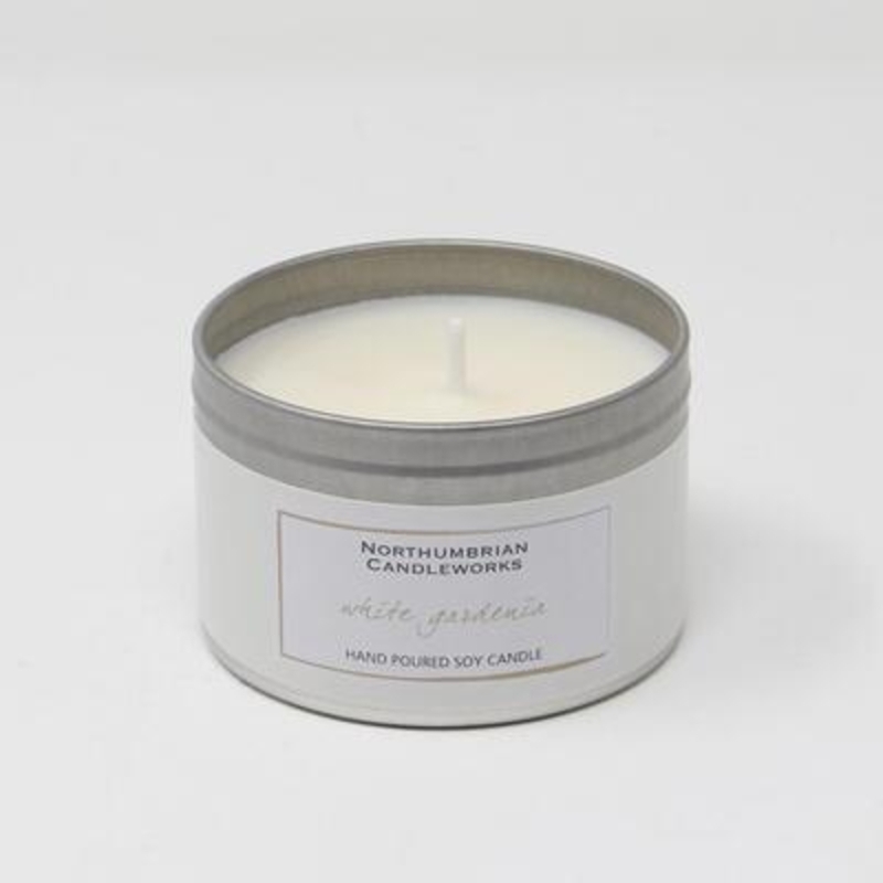 Northumbrian Candleworks White Gardenia Soy Candle Tin